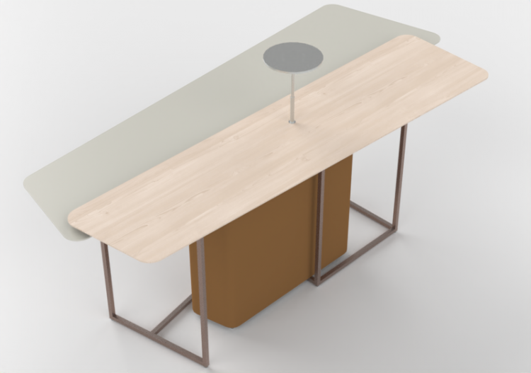 Tavoli 3D - Tavolo da lavoro - Orangebox - Fielding-17 -...