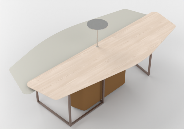 桌子 - Work Table - Orangebox - Fielding-04 - ACCA software