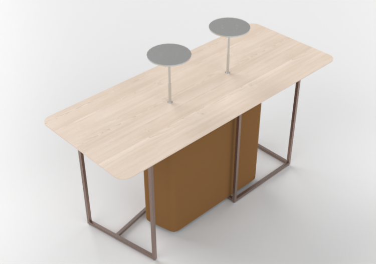 Tavoli 3D - Tavolo rettangolare - Orangebox - Fielding-14 -...