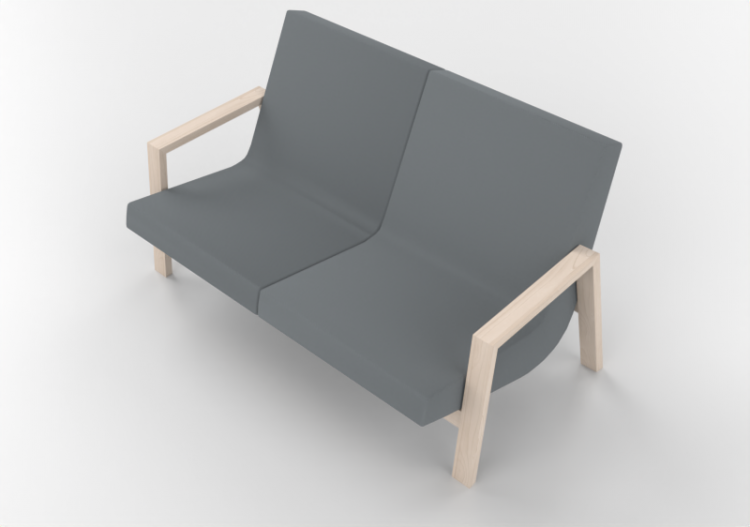 3D Arm Chairs - Sofa - Orangebox - Flex-02 - ACCA software