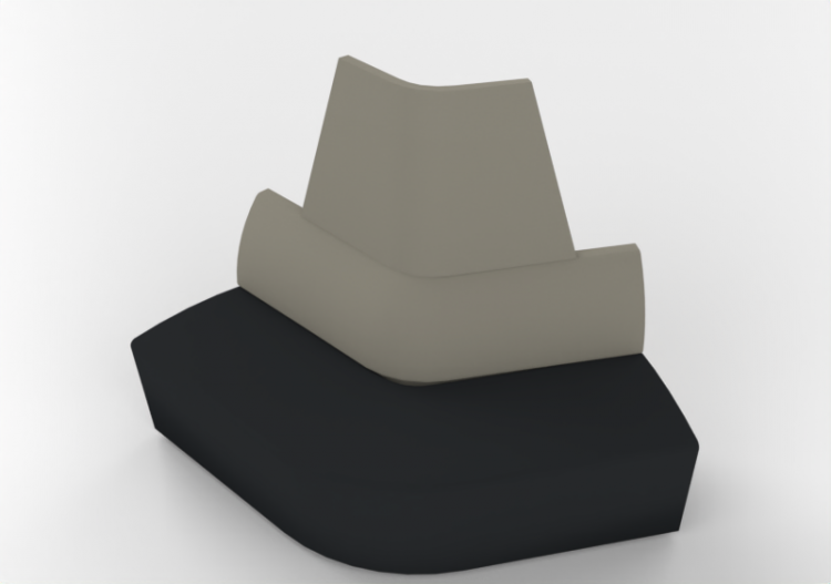 3D Sessel - Modulares Ecksofa - Orangebox – AD-25 DC - ACCA...
