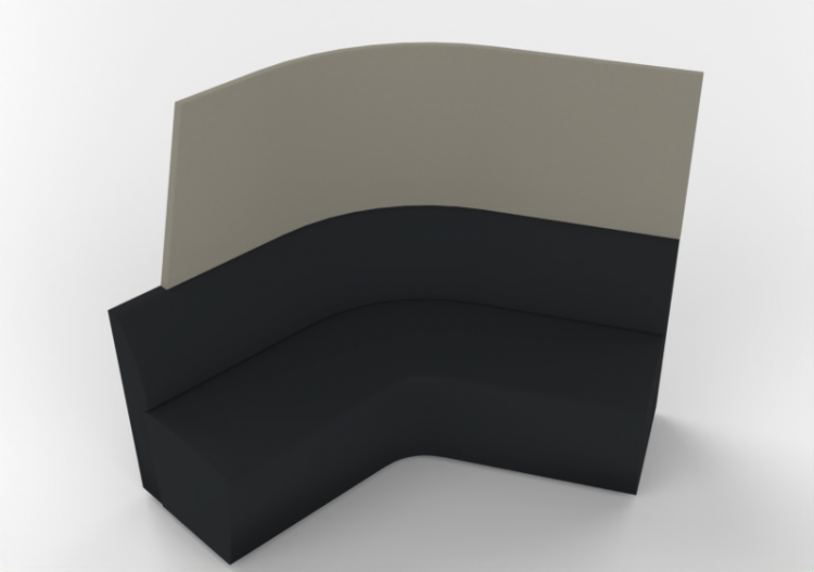 Poltronas 3D - Sofá modular de canto - Orangebox – AD-23 RC...