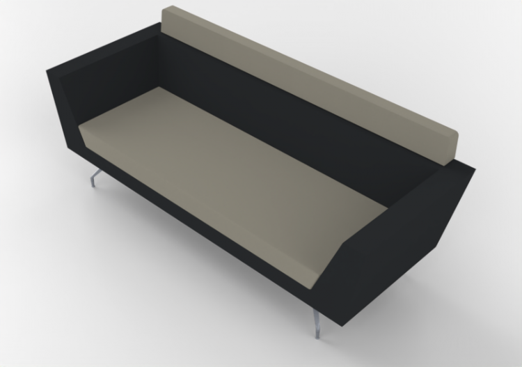 Poltrone 3D - Divano con schienale basso - Orangebox –...