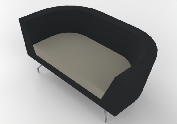 Fauteuil 3D - Canapé avec dossier bas - Orangebox –...
