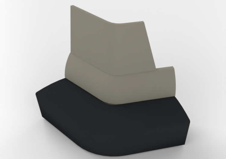 3D Sessel - Modulares Ecksofa - Orangebox – AD-25 LC - ACCA...