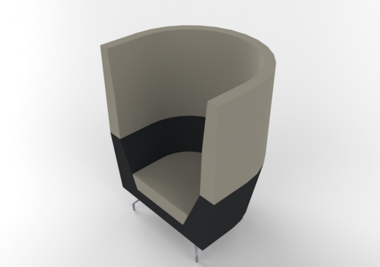 Fauteuil 3D - Canapé avec dossier haut - Orangebox –...