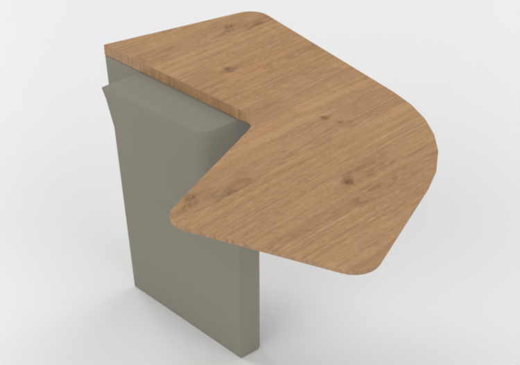Tables 3D - Accoudoir gauche avec petite table - Orangebox...