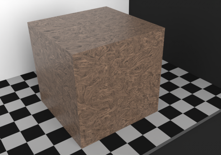 Wood Texture - Persian walnut (root) - ACCA software