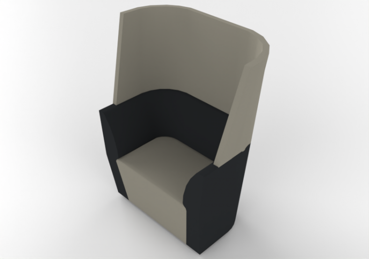 3D Arm Chairs - Sofa with low backrest - Orangebox – AD-102...