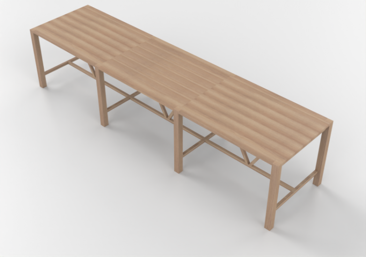Mesas 3D - Mesa retangular - Orangebox - Library-08 - ACCA...