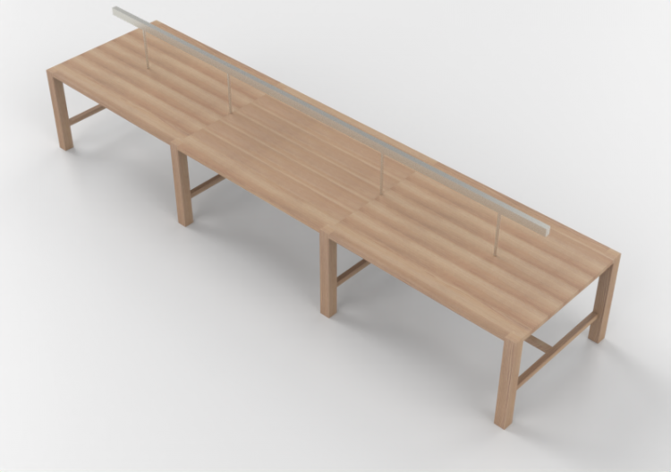 Mesas 3D - Mesa retangular - Orangebox - Library-03 - ACCA...
