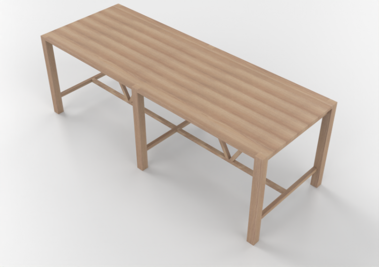 Mesas 3D - Mesa retangular - Orangebox - Library-06 - ACCA...