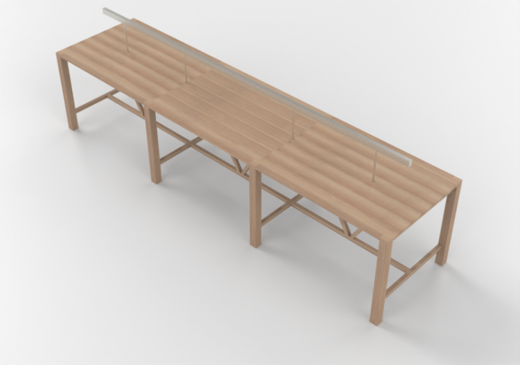 3D Tables - Rectangular Table - Orangebox - Library-07 -...