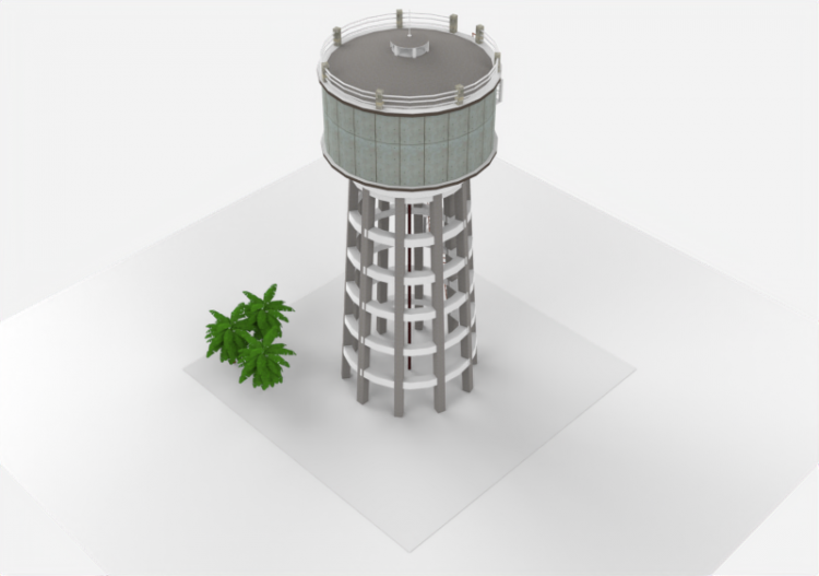 Overhead Water Tank - ACCA software