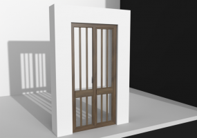 3D Tür/Fenster - Porta ingresso semplice