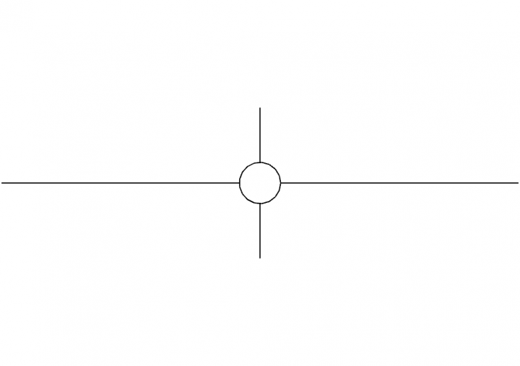 Crossing of pipes or ducts with connection - ACCA software