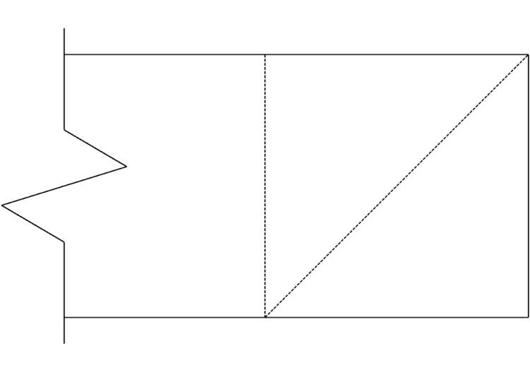 Rectangular extraction channel (hidden section) - ACCA...