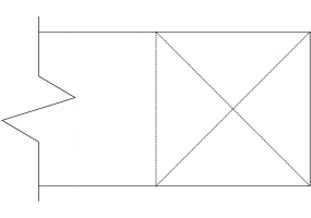 Rectangular delivery channel (hidden section)