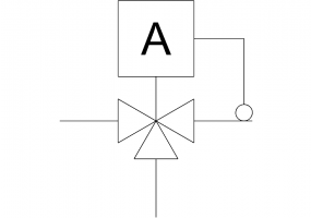 Vanne à trois voies automatique
