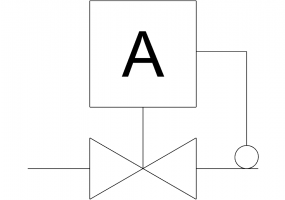 Vanne à deux voies automatique