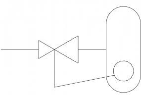 Expansion valve with float on low pressure side