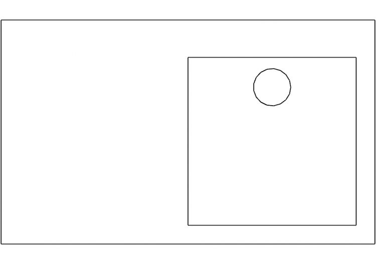 Simple sink with dripper - ACCA software