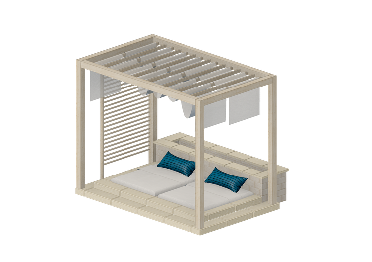 Salas de estar 3D - Área de relax - Techo-Bloc - Techo-Bloc Salas de estar 3D - Área de relax - Techo-Bloc - Techo-Bloc