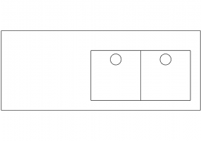 Double sink with dripper