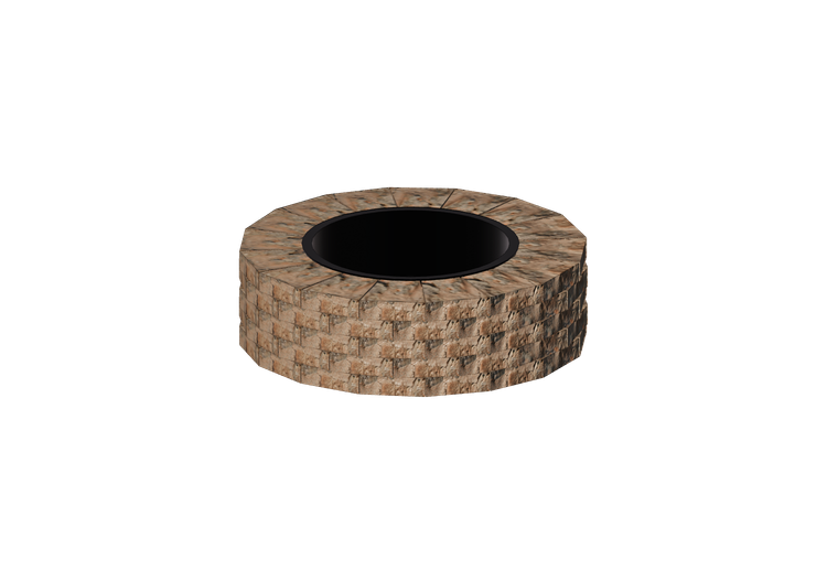Chimneys and chimney pots 3D - Stone brazier - Techo-Bloc -... Chimneys and chimney pots 3D - Stone brazier - Techo-Bloc -...