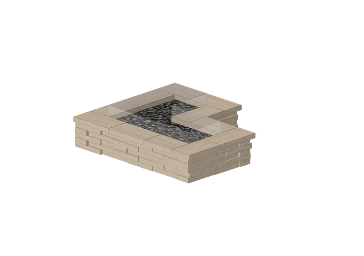 Foyers et Cheminées 3D - Brasero en pierre - Techo-Bloc -... Foyers et Cheminées 3D - Brasero en pierre - Techo-Bloc -...