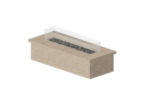 Chimneys and chimney pots 3D - 石制火盆 - Techo-Bloc - Travertina