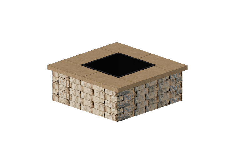 Foyers et Cheminées 3D - Brasero en pierre - Techo-Bloc -... Foyers et Cheminées 3D - Brasero en pierre - Techo-Bloc -...