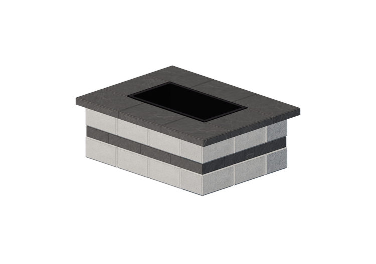 Chimneys and chimney pots 3D - Stone fire pit - Techo-Bloc... Chimneys and chimney pots 3D - Stone fire pit - Techo-Bloc...
