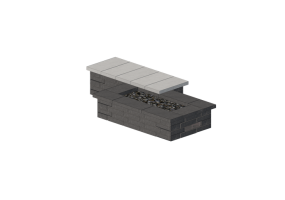Camini 3D - Braciere in pietra - Techo-Bloc - Raffinato