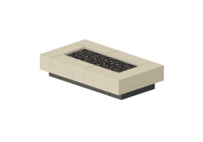 Chaminés e Cumeeiras 3D - Braseiro de pedra - Techo-Bloc - Refinado