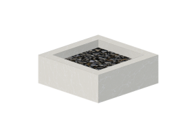 3D Kamine und Schornsteine - Steinfeuerstelle - Techo-Bloc - Sculptura