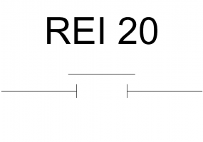Porte résistante au feu REI 20