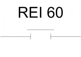 Porte résistante au feu REI 60