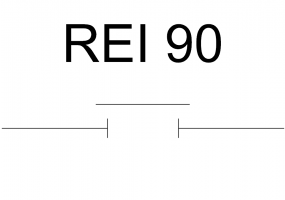 Porte résistante au feu REI 90