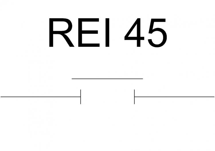 Porte résistante au feu REI 45 - ACCA software