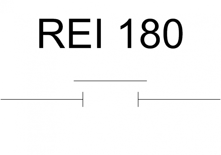 FRR 180 Fire resistant door - ACCA software