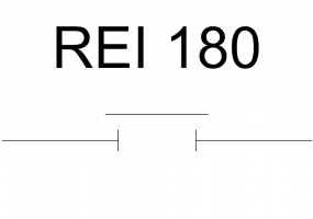 Porte résistante au feu REI 180