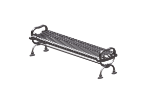 Benches and Planters 3D - Metal bench - Victor Stanley - CR7