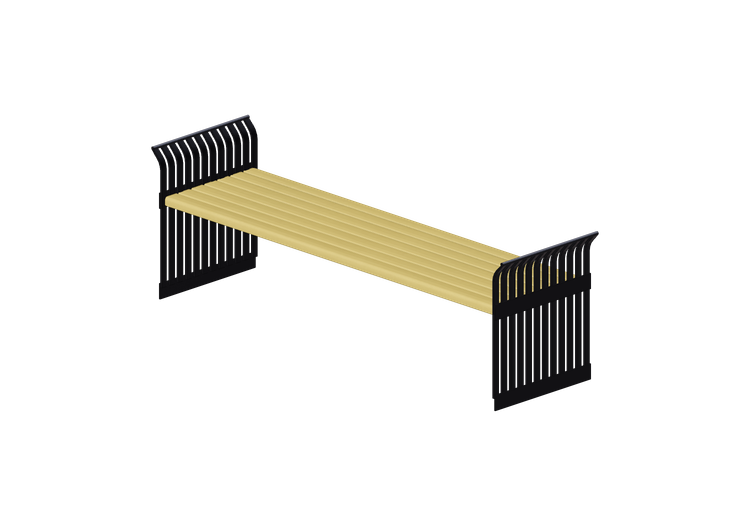 Bancs 3D - Banc en bois - Victor Stanley - S 7 - Victor... Bancs 3D - Banc en bois - Victor Stanley - S 7 - Victor...
