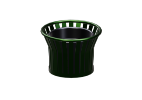Benches and Planters 3D - Metal planter - Victor Stanley - TP 36