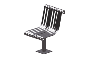 3D Benches - 金属长椅 - Victor Stanley - NRS 19