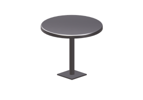 Acess&oacute;rios 3D - Mesa de metal - Victor Stanley - RPCT 36