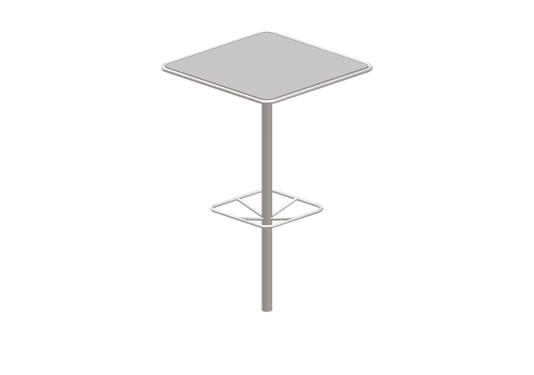 3D Tables - Metal table - Maglin - FRT1700 BH SQ M1 DB 36... 3D Tables - Metal table - Maglin - FRT1700 BH SQ M1 DB 36...