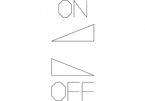Touche interchangeable de réglage ON - OFF