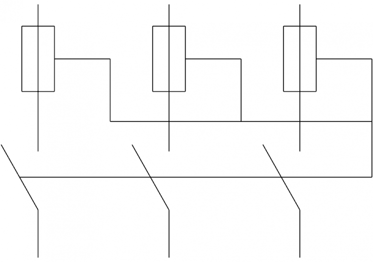 Three-pole switch with automatic opening - ACCA software